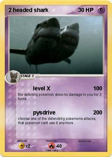 Pokemon 2 headed shark