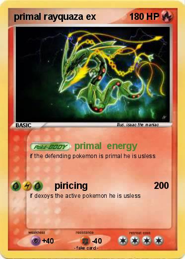 Pokemon primal rayquaza ex