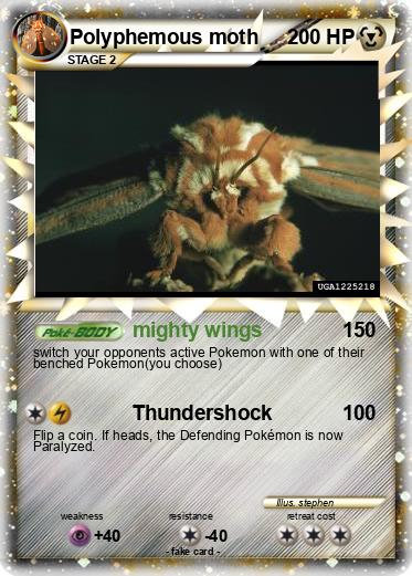 Pokemon Polyphemous moth
