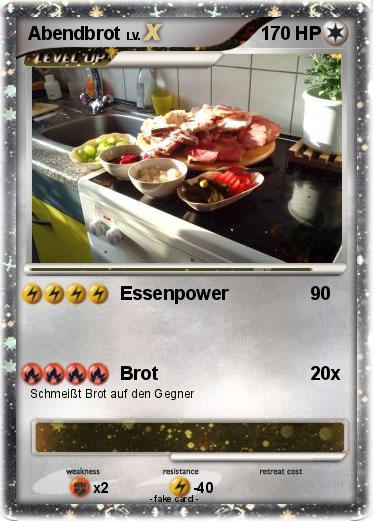 Pokemon Abendbrot