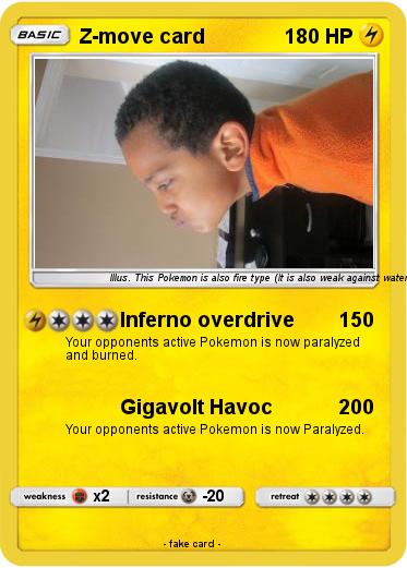 Pokemon Z-move card