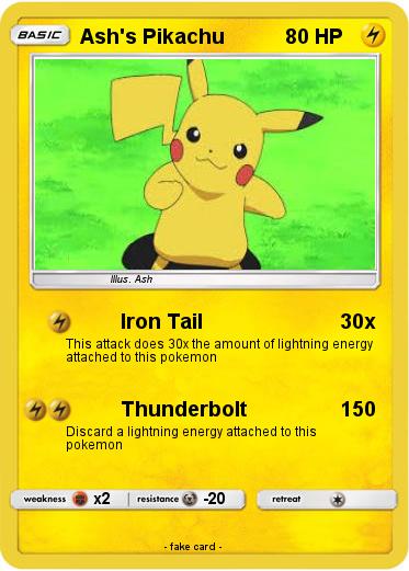 Pokemon Ash's Pikachu