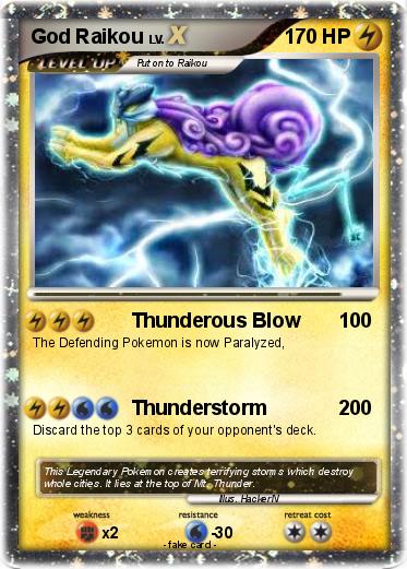 Pokemon God Raikou