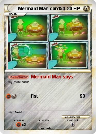 Pokemon Mermaid Man card54