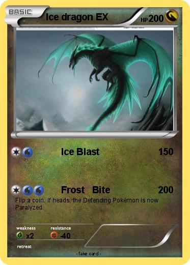 Pokemon Ice dragon EX