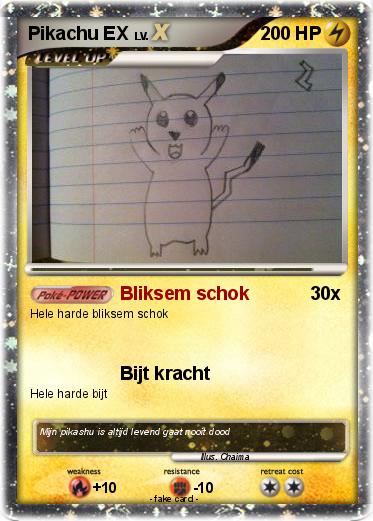 Pokemon Pikachu EX