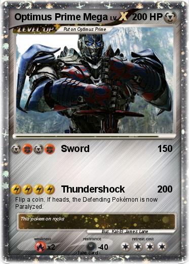 Pokemon Optimus Prime Mega