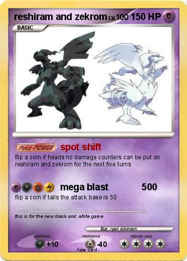 Pokemon reshiram and zekrom