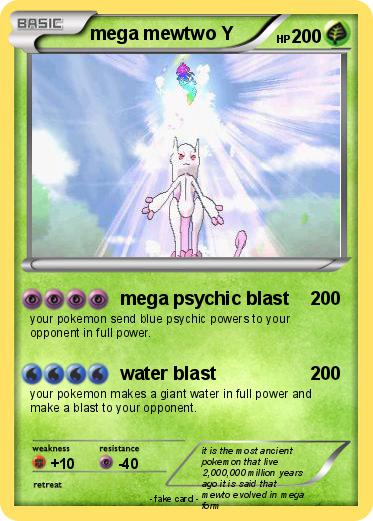 Pokemon mega mewtwo Y