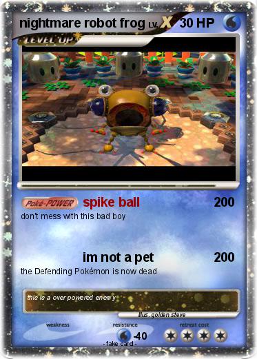 Pokemon nightmare robot frog