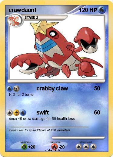 Pokemon crawdaunt