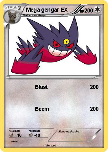 Pokemon Mega gengar EX