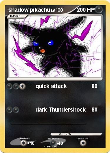 Pokemon shadow pikachu