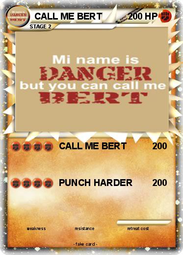 Pokemon CALL ME BERT