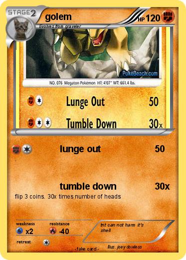 Pokemon golem