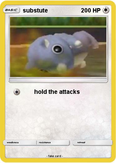 Pokemon substute