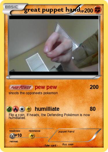 Pokemon great puppet hand