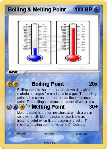 Pokemon Boiling & Melting Point