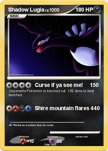 Pokemon Shadow Lugia