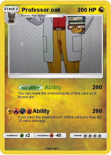 Pokemon Professor oak