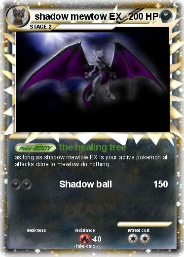 Pokemon shadow mewtow EX