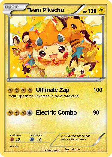 Pokemon Team Pikachu