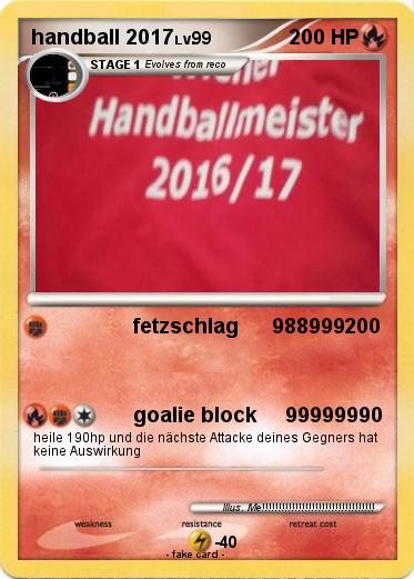 Pokemon handball 2017