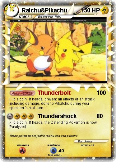 Pokemon Raichu&Pikachu