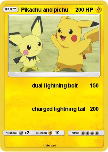 Pokemon Pikachu and pichu