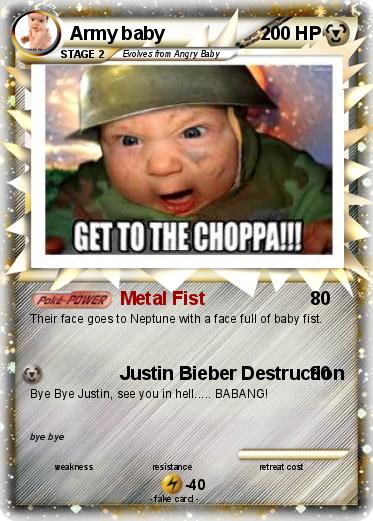 Pokemon Army baby