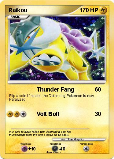 Pokemon Raikou