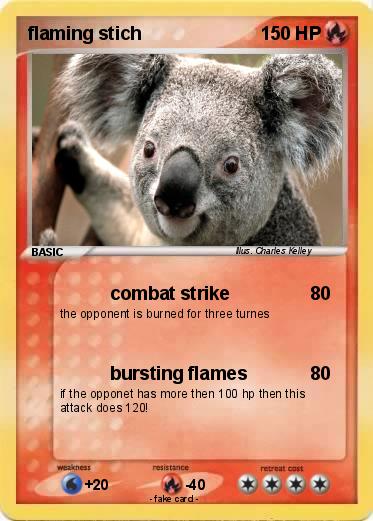 Pokemon flaming stich