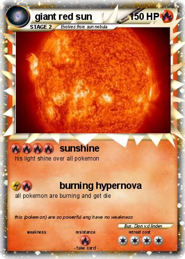 Pokemon giant red sun