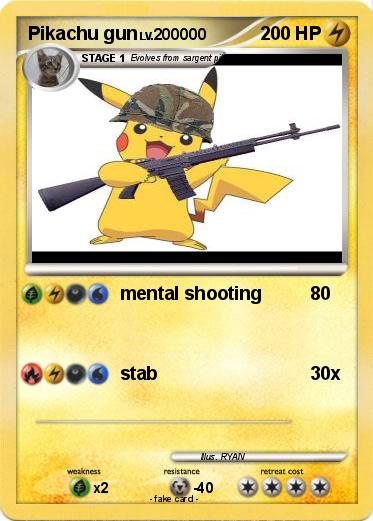 Pokemon Pikachu gun