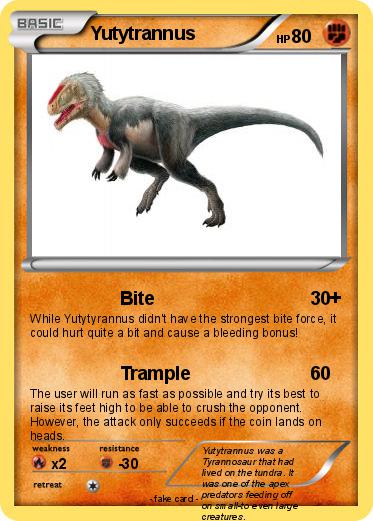 Pokemon Yutytrannus