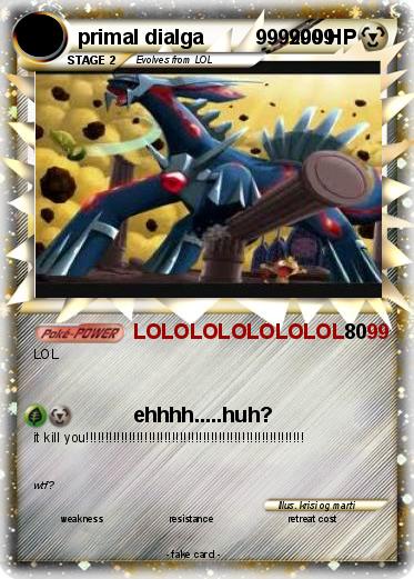 Pokemon primal dialga         9999999