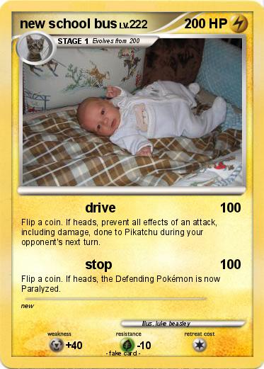 Pokemon new school bus