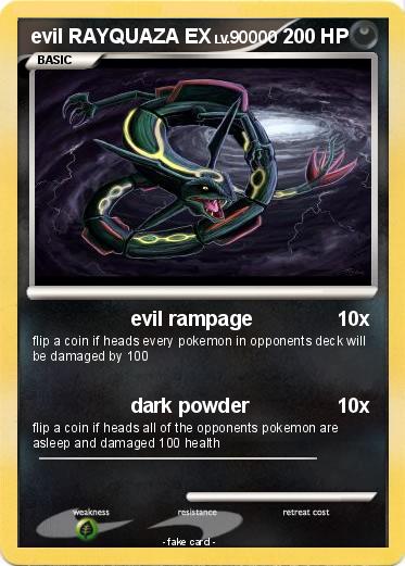 Pokemon evil RAYQUAZA EX