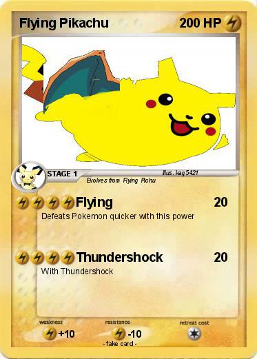 Pokemon Flying Pikachu