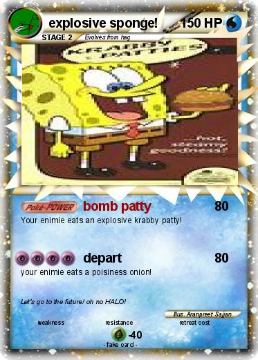 Pokemon explosive sponge!