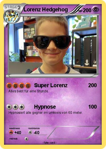 Pokemon Lorenz Hedgehog