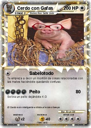 Pokemon Cerdo con Gafas