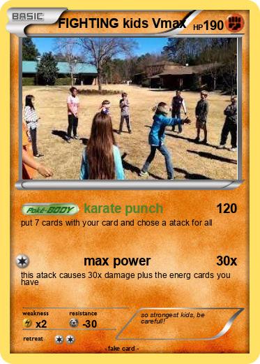 Pokemon FIGHTING kids Vmax