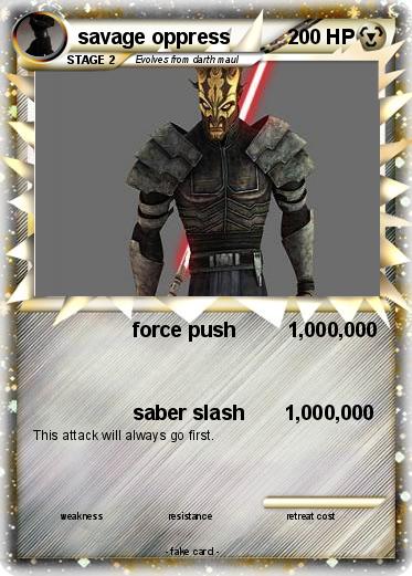 Pokemon savage oppress