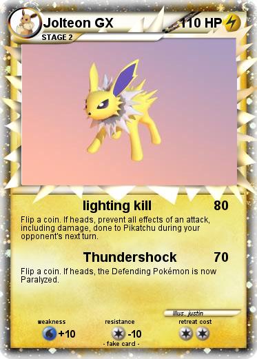 Pokemon Jolteon GX