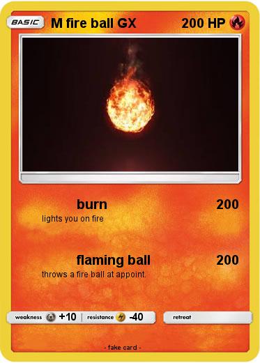 Pokemon M fire ball GX