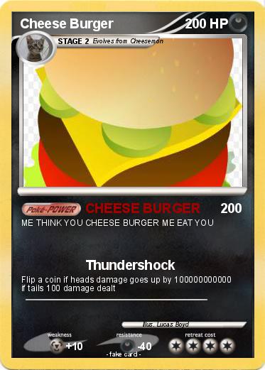 Pokemon Cheese Burger