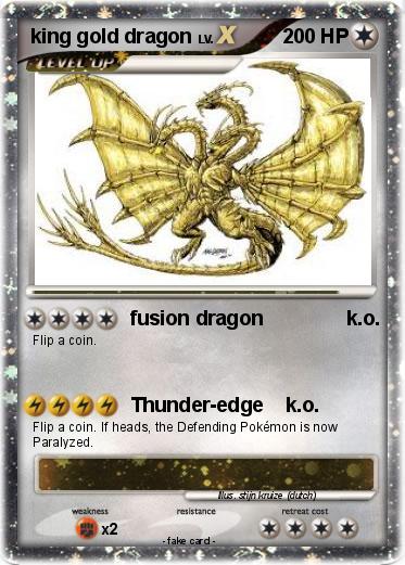 Pokemon king gold dragon