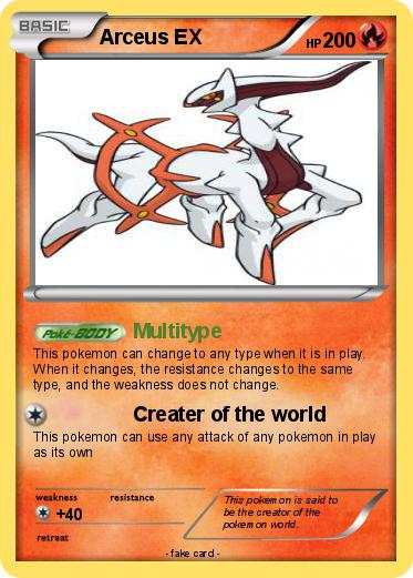 Pokemon Arceus EX