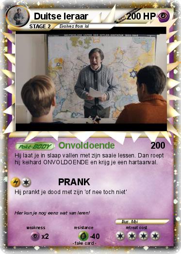 Pokemon Duitse leraar